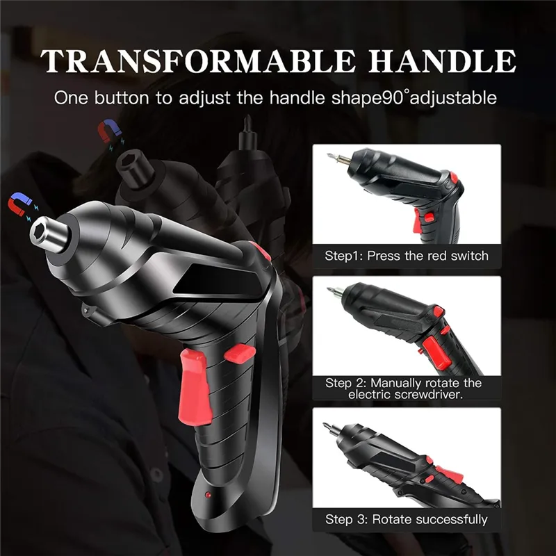 Portable Cordless USB Charging Mini Electric Screwdriver Automatic Screwdriver Hand Drill Wrench Electric Tools